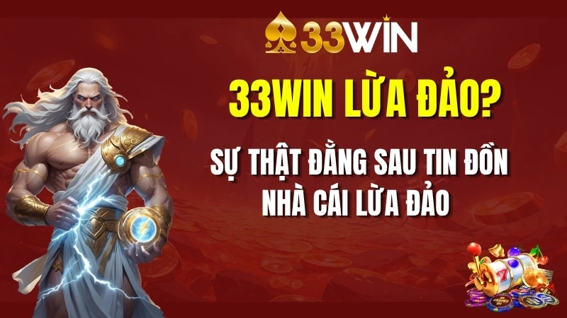 33win lừa đảo? Sự thật đằng sau tin đồn nhà cái lừa đảo